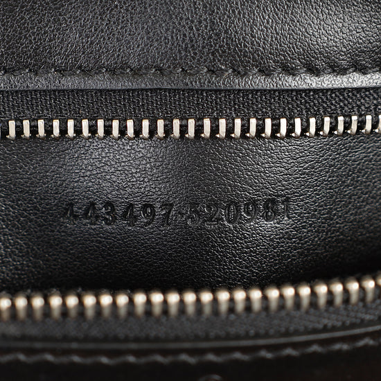 Gucci Black Mix Quilt GG Marmont Medium Shoulder Bag