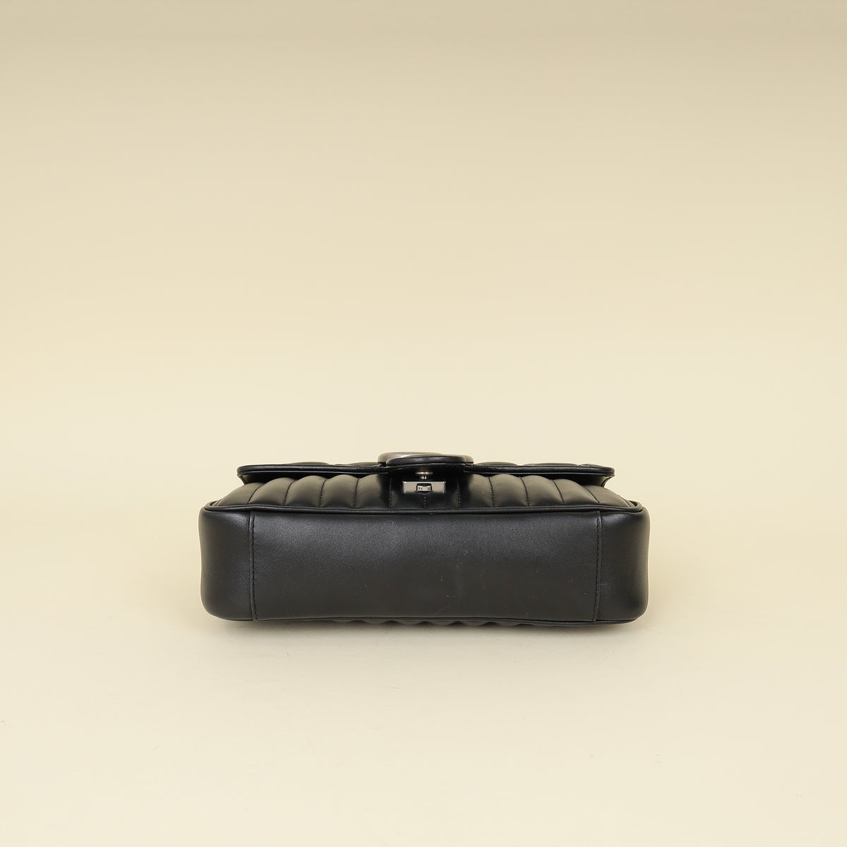 Gucci Black Mix Quilt GG Marmont Medium Shoulder Bag