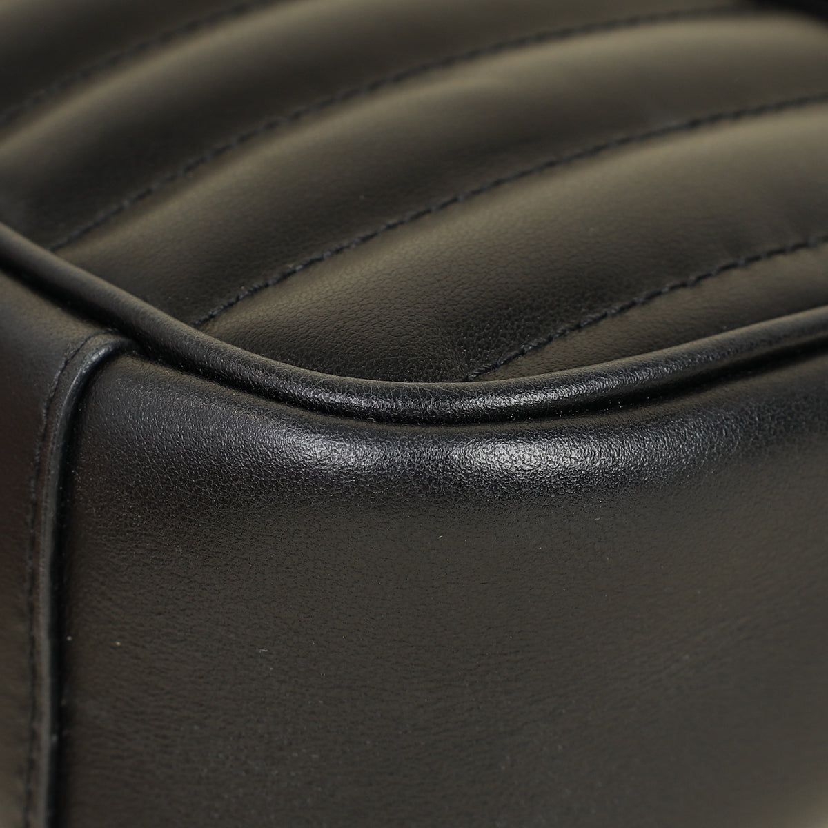 Gucci Black Mix Quilt GG Marmont Medium Shoulder Bag