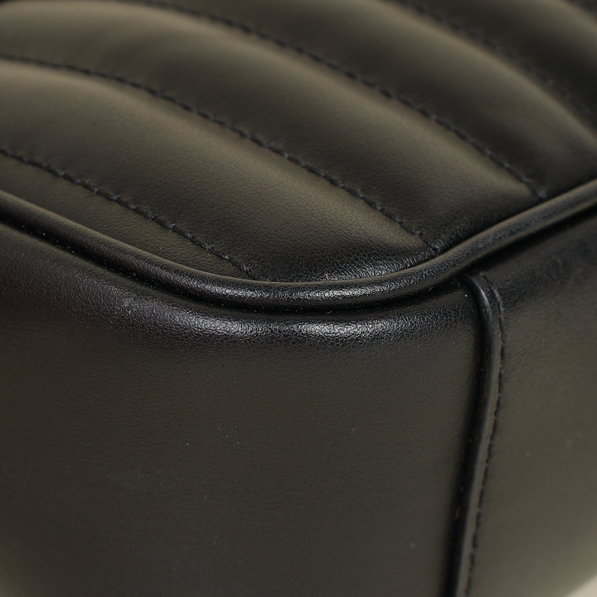 Gucci Black Mix Quilt GG Marmont Medium Shoulder Bag