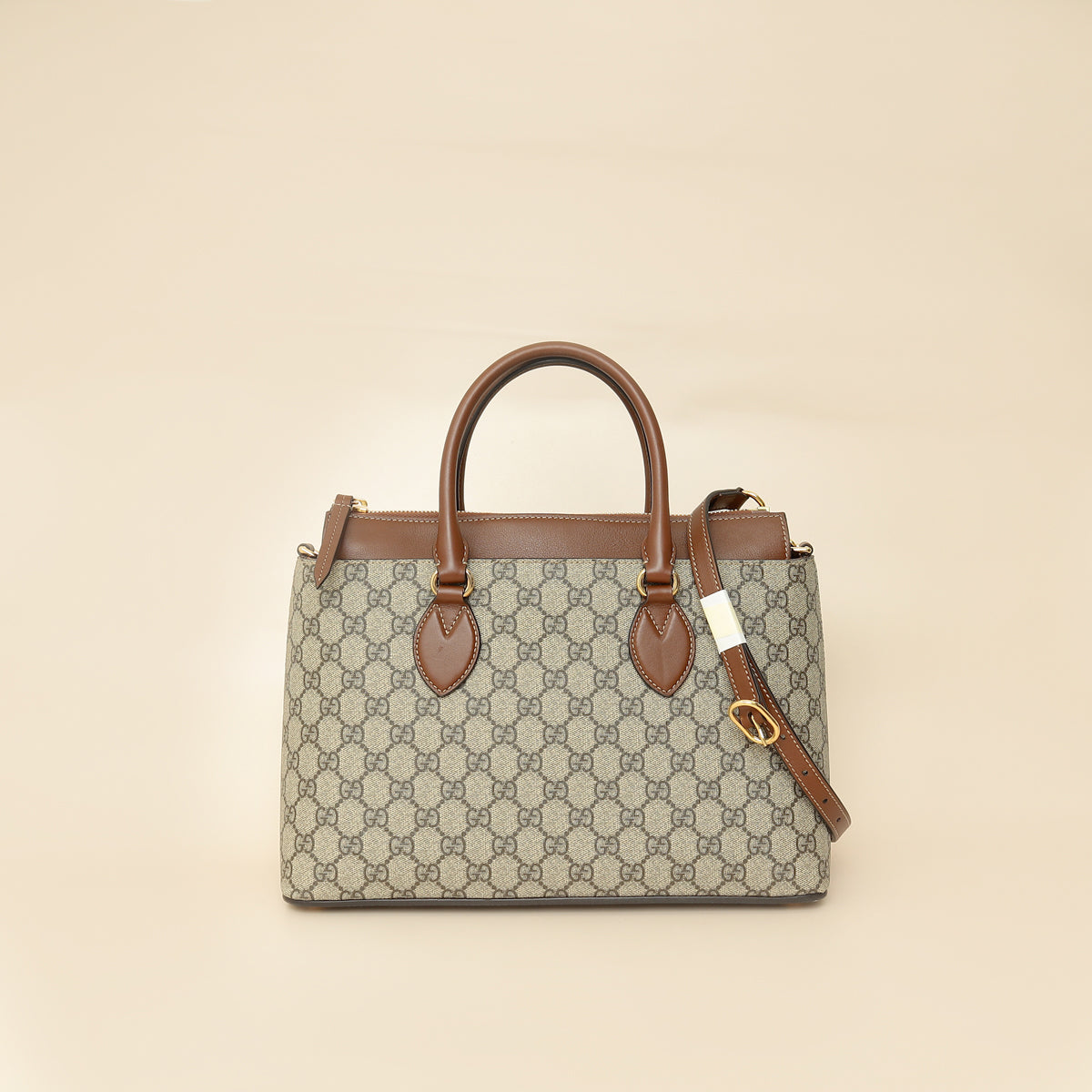 Gucci Bicolor GG Supreme Handles Tote Bag-Gucci-THE CLOSET