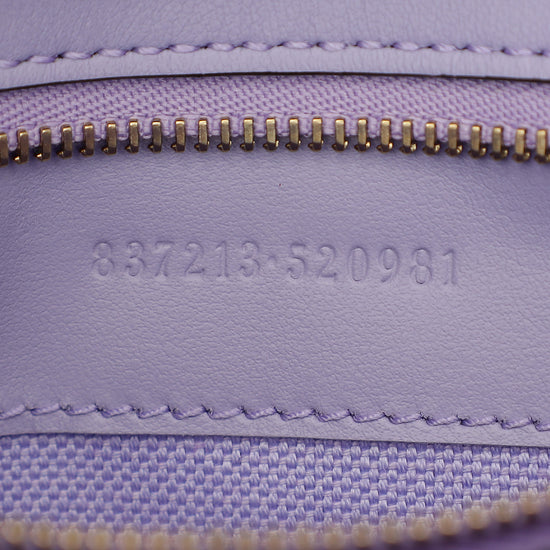 Gucci Lilac GG Denim GG Marmont Medium Shoulder Bag-Gucci-THE CLOSET