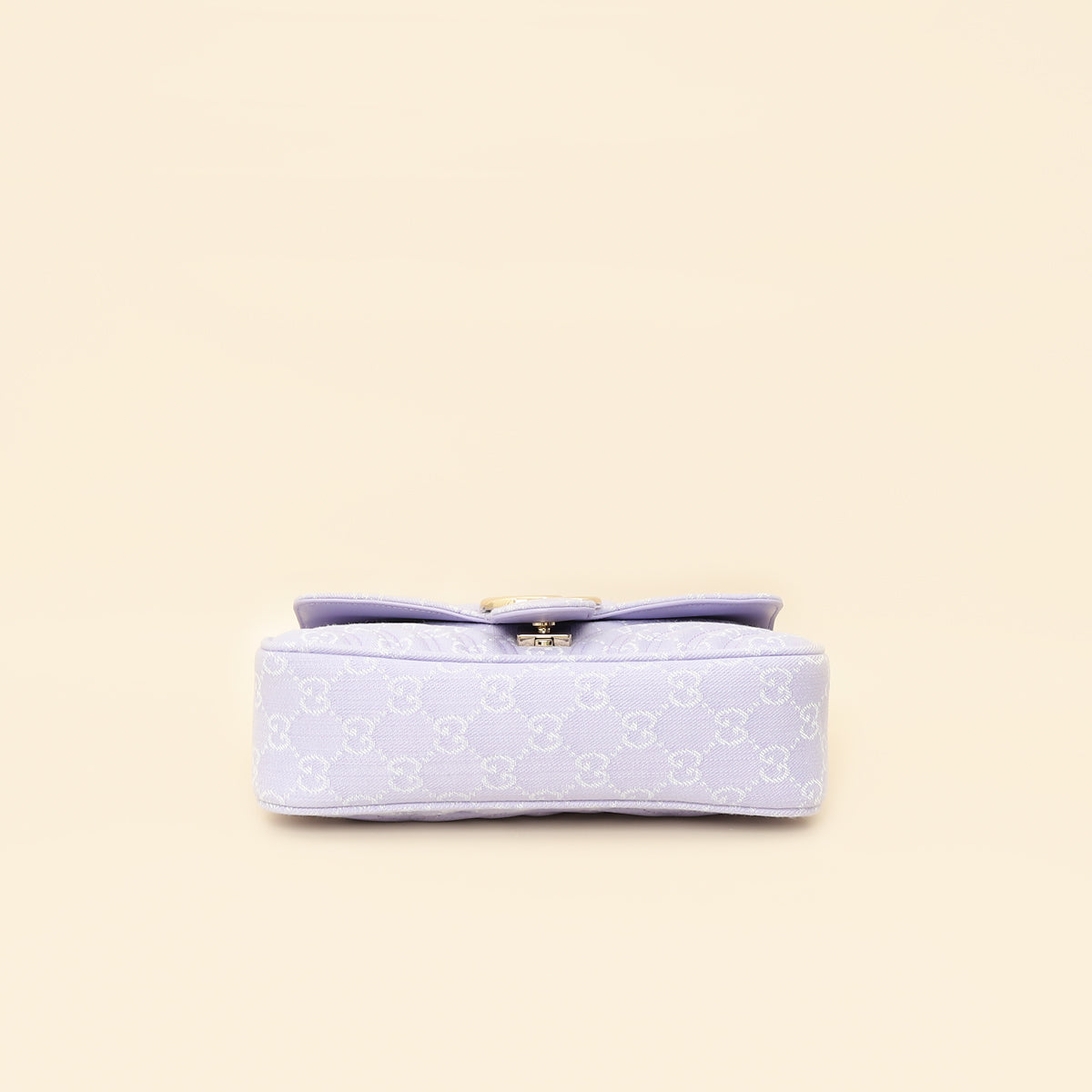 Gucci Lilac GG Denim GG Marmont Medium Shoulder Bag-Gucci-THE CLOSET