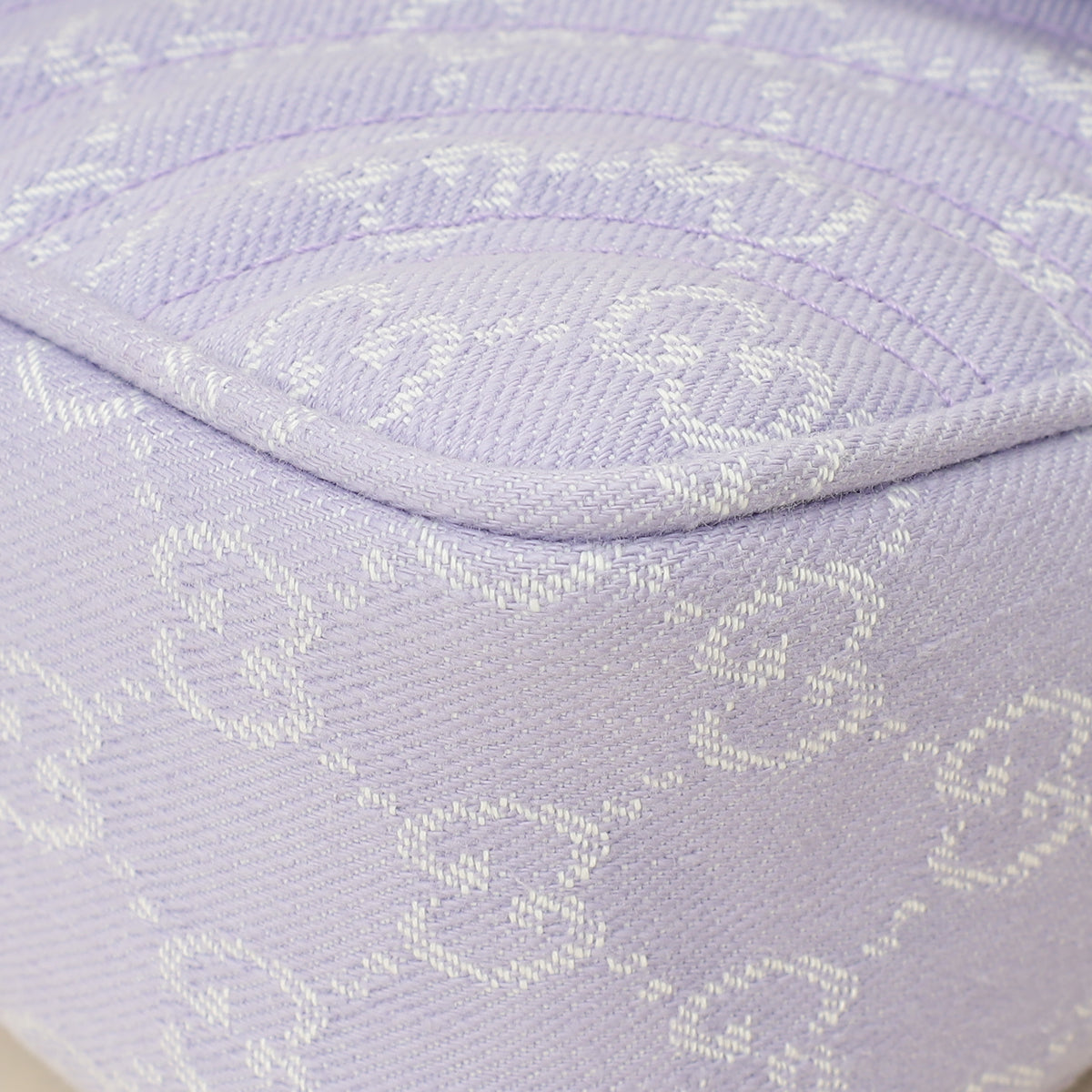 Gucci Lilac GG Denim GG Marmont Medium Shoulder Bag-Gucci-THE CLOSET