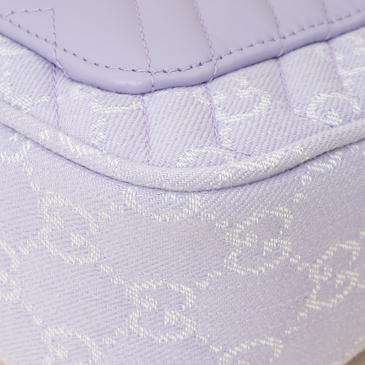 Gucci Lilac GG Denim GG Marmont Medium Shoulder Bag-Gucci-THE CLOSET