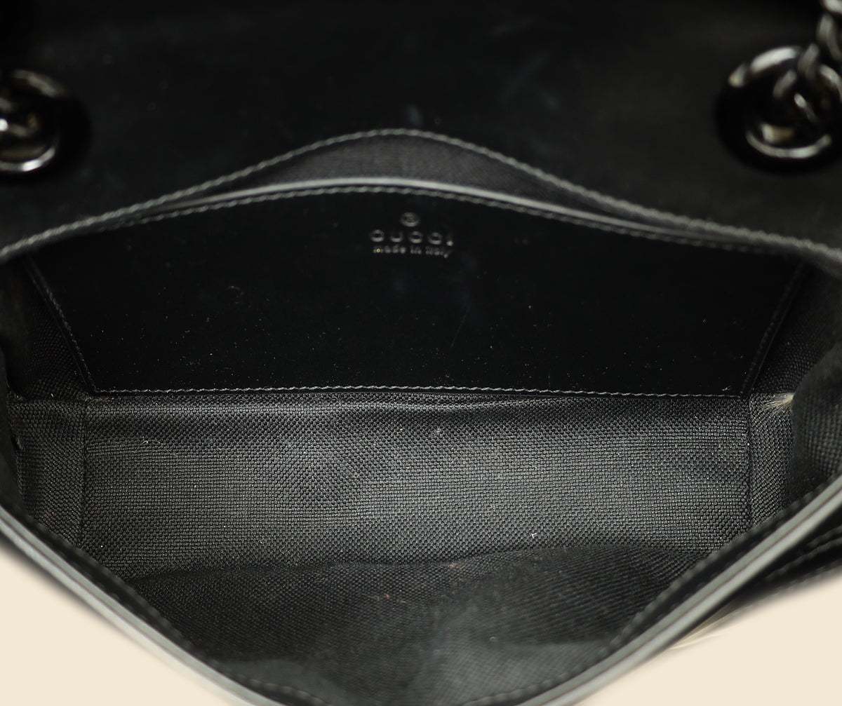 Gucci Black GG Marmont Small Shoulder Bag-Gucci-THE CLOSET