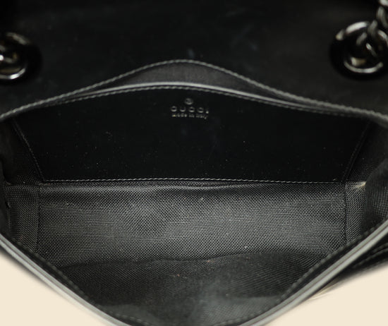 Gucci Black GG Marmont Small Shoulder Bag-Gucci-THE CLOSET