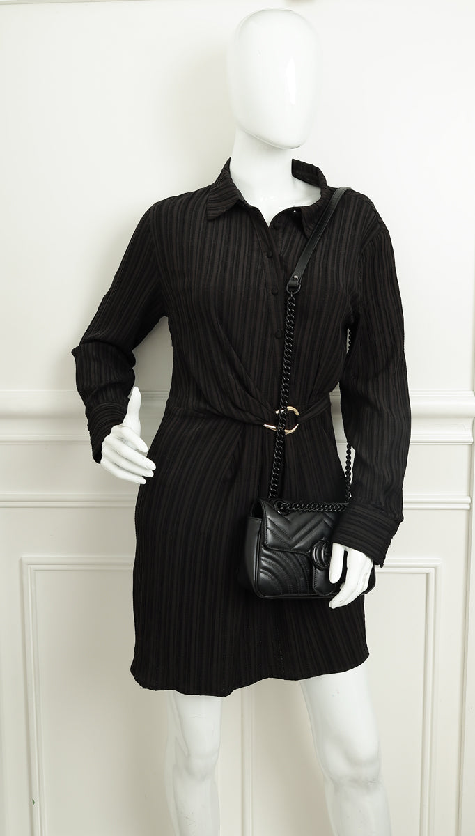 Gucci Black GG Marmont Small Shoulder Bag-Gucci-THE CLOSET