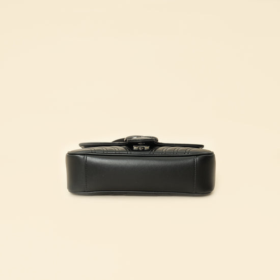 Gucci Black GG Marmont Small Shoulder Bag-Gucci-THE CLOSET