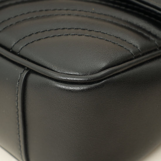 Gucci Black GG Marmont Small Shoulder Bag-Gucci-THE CLOSET