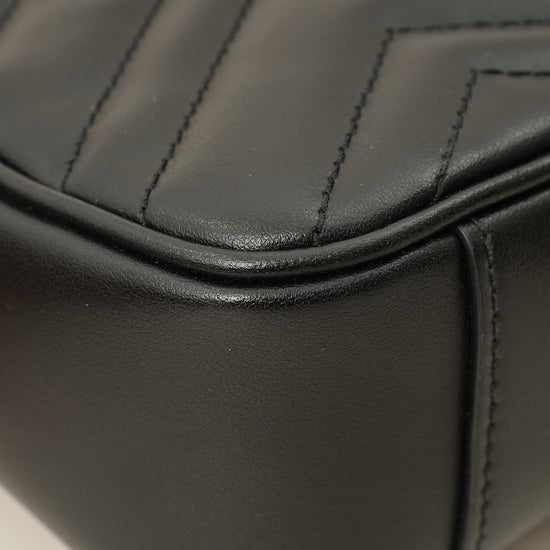 Gucci Black GG Marmont Small Shoulder Bag-Gucci-THE CLOSET