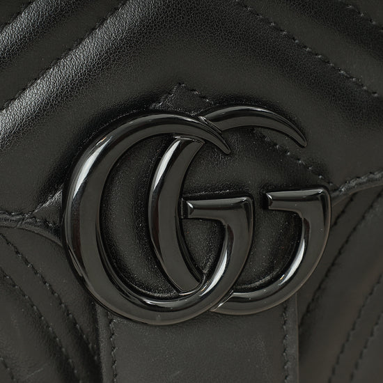 Gucci Black GG Marmont Small Shoulder Bag-Gucci-THE CLOSET