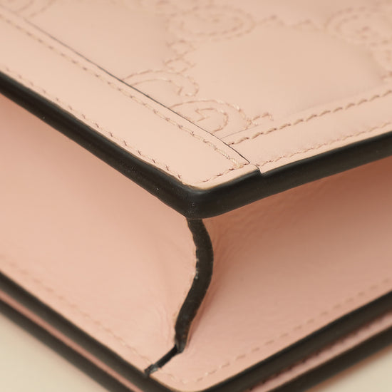Gucci Light Pink GG Matelasse Wallet on Chain-Gucci-THE CLOSET