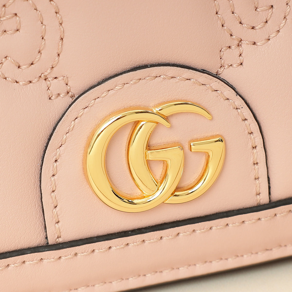 Gucci Light Pink GG Matelasse Wallet on Chain-Gucci-THE CLOSET