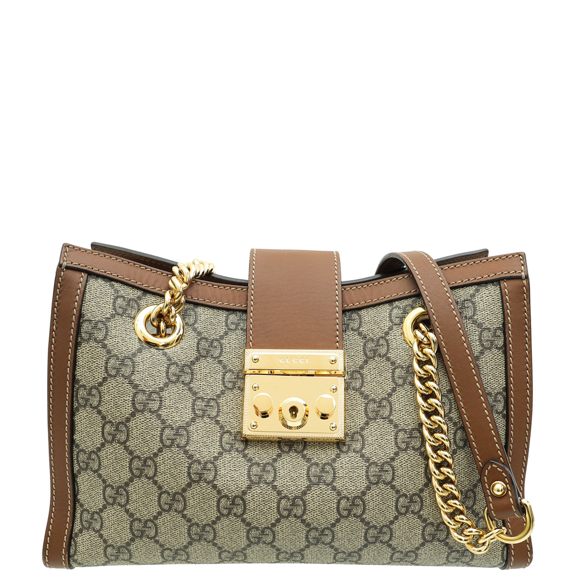 Gucci GG Supreme Padlock Tote Small Bag-Gucci-THE CLOSET