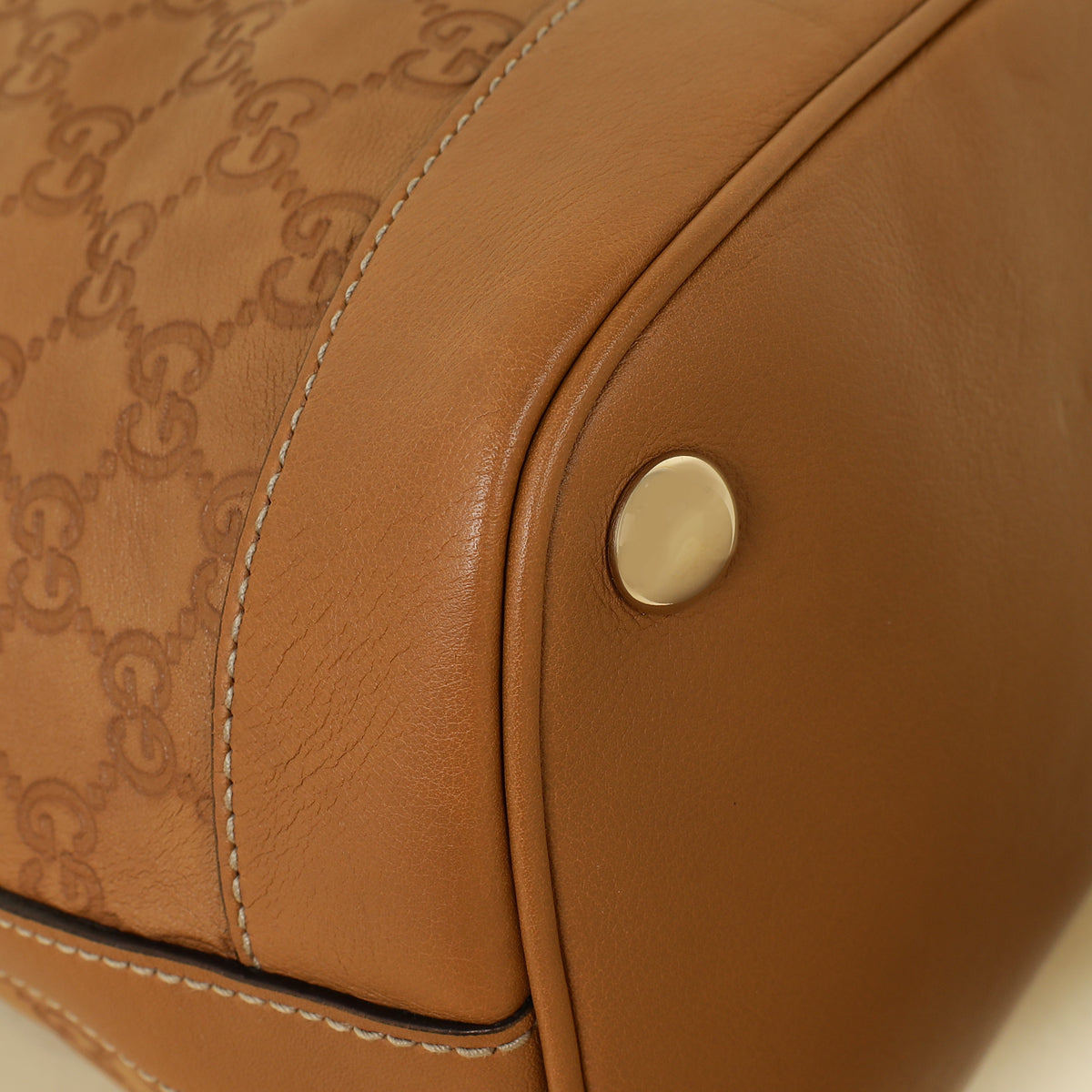 Gucci Brown GG Guccissima Dome Satchel Bag