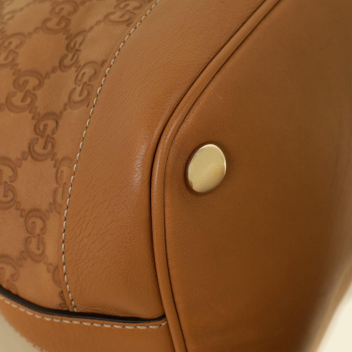 Gucci Brown GG Guccissima Dome Satchel Bag