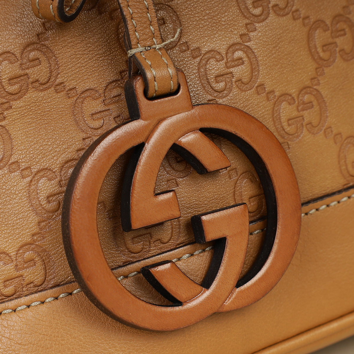 Gucci Brown GG Guccissima Dome Satchel Bag