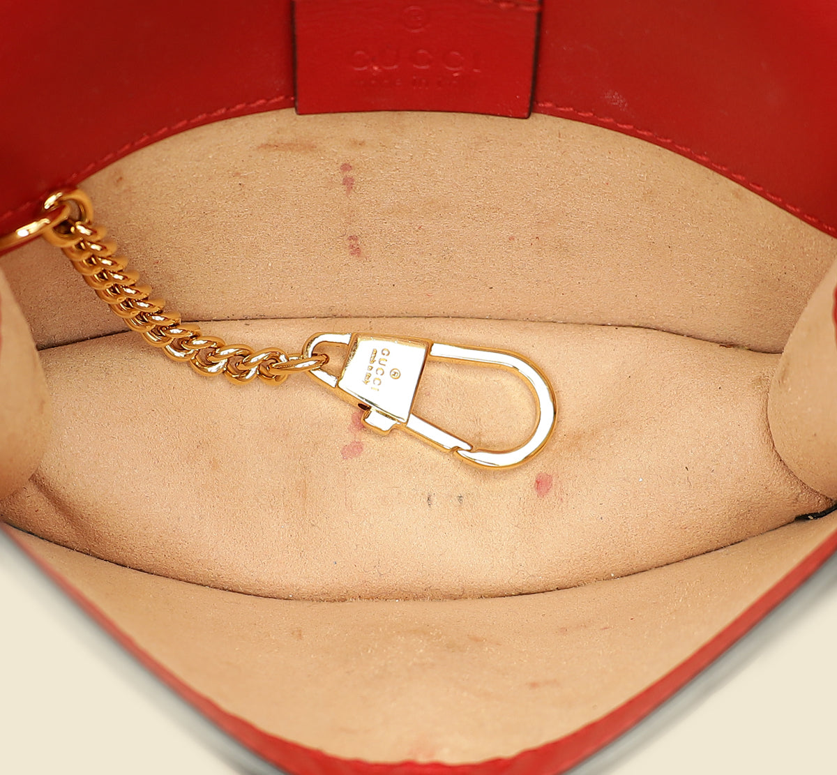 Gucci Red Super Mini Sylvie Chain Bag-Gucci-THE CLOSET