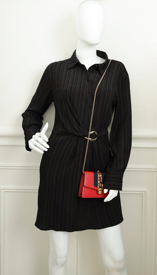 Gucci Red Super Mini Sylvie Chain Bag-Gucci-THE CLOSET