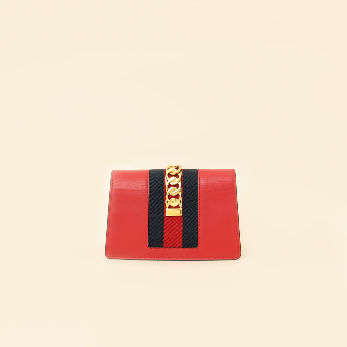 Gucci Red Super Mini Sylvie Chain Bag-Gucci-THE CLOSET