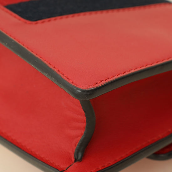 Gucci Red Super Mini Sylvie Chain Bag-Gucci-THE CLOSET