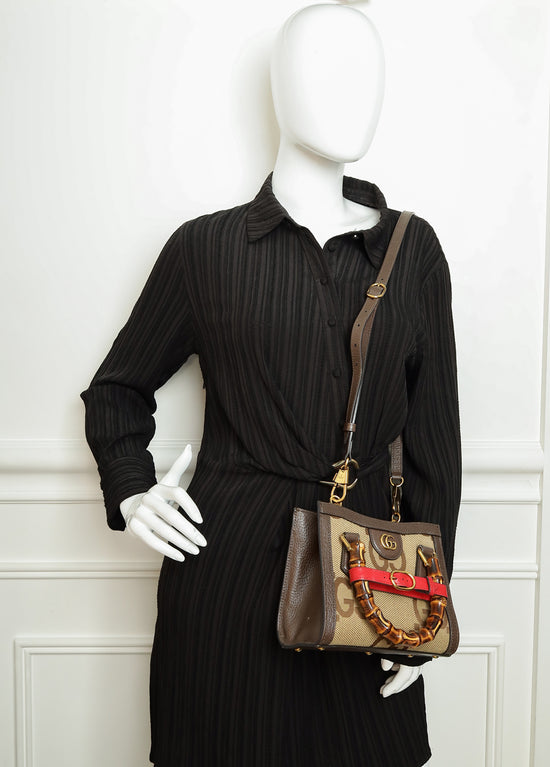 Gucci Bicolor Jumbo GG Mini Diana Tote Bag-Gucci-THE CLOSET