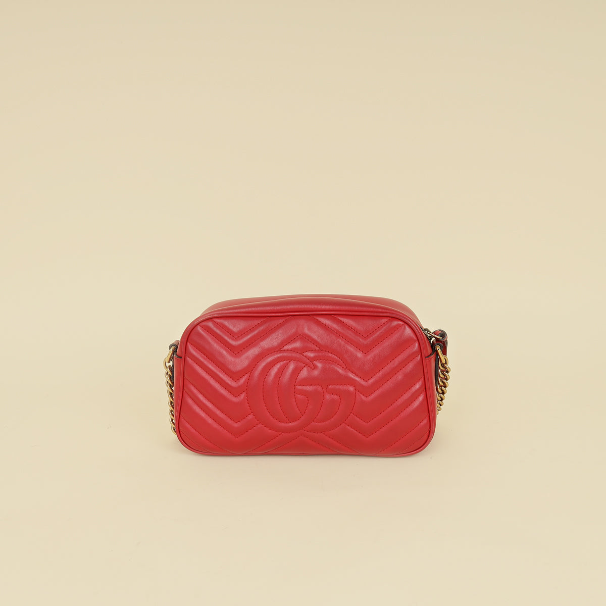 Gucci Red GG Marmont Camera Small Bag-Gucci-THE CLOSET