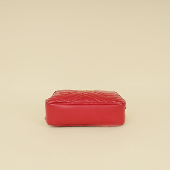Gucci Red GG Marmont Camera Small Bag-Gucci-THE CLOSET