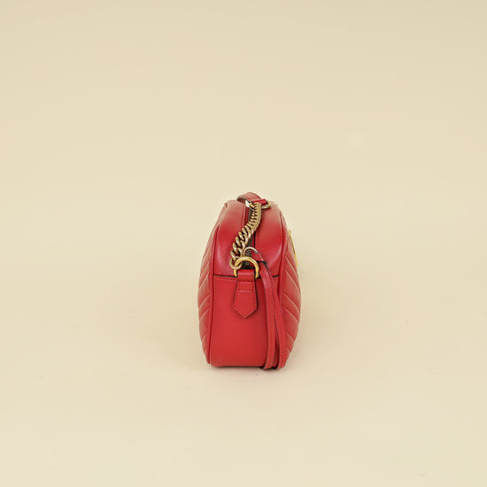 Gucci Red GG Marmont Camera Small Bag-Gucci-THE CLOSET