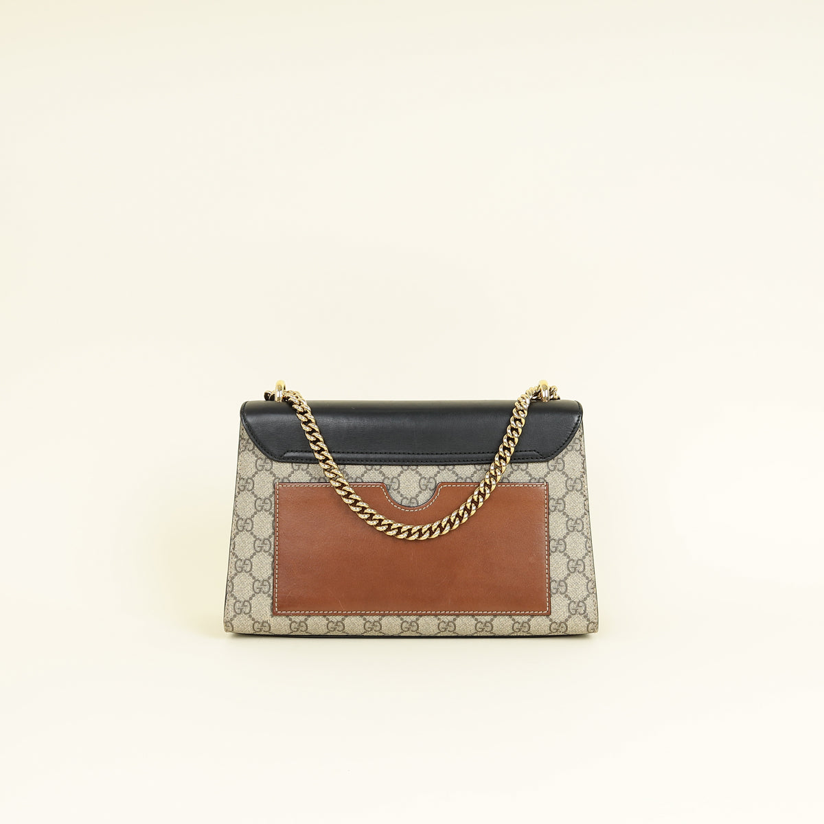 Gucci Tricolor GG Supreme Padlock Medium Shoulder Bag