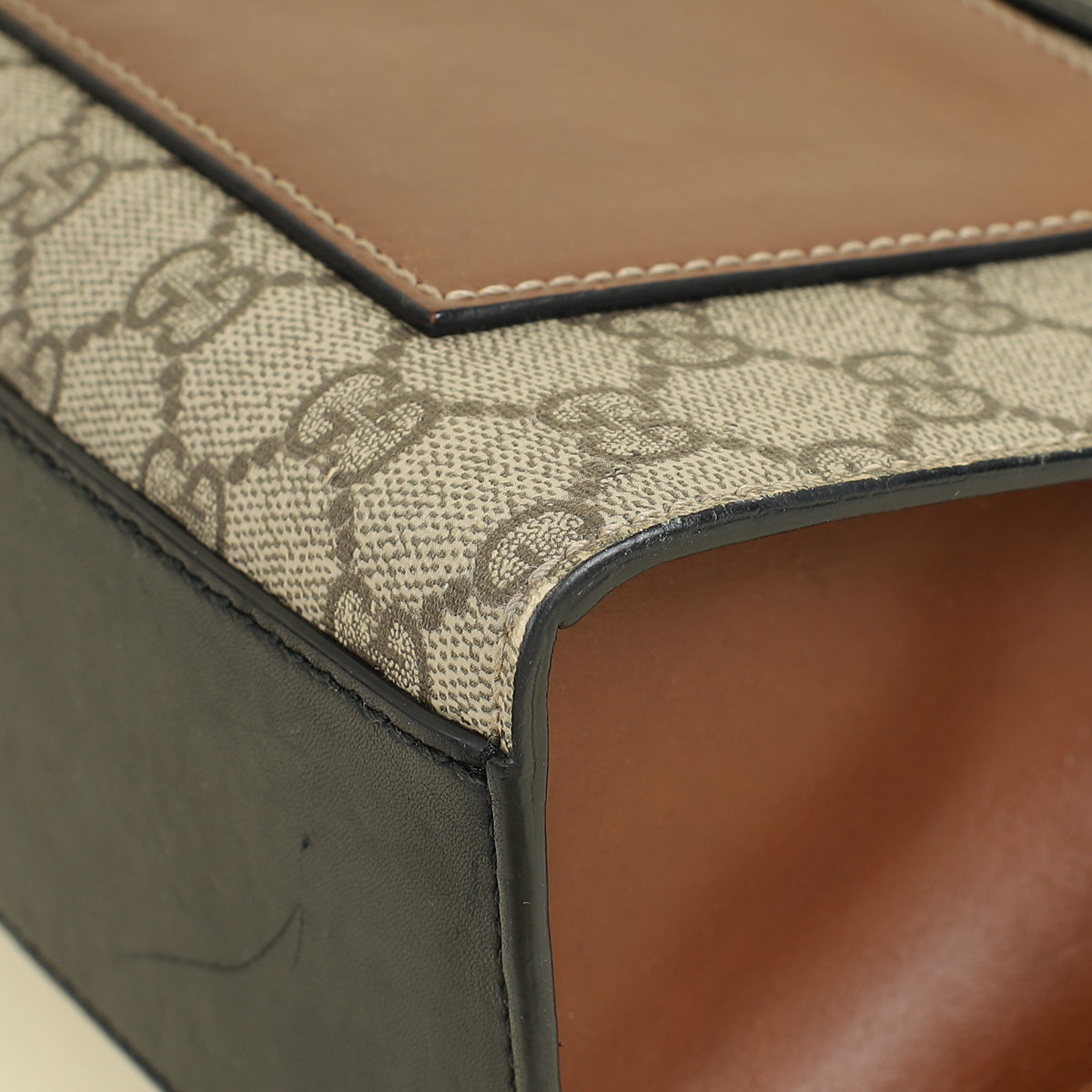 Gucci Tricolor GG Supreme Padlock Medium Shoulder Bag