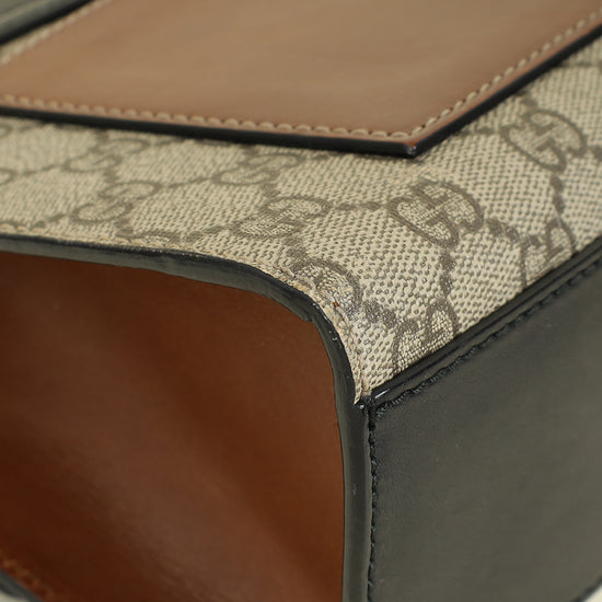 Gucci Tricolor GG Supreme Padlock Medium Shoulder Bag