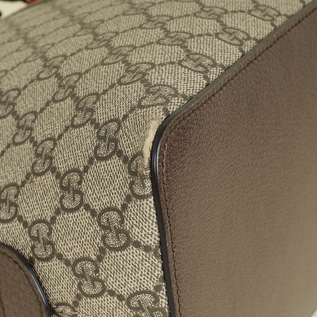 Gucci Bicolor GG Supreme Web Ophidia Top Handle Dome Bag