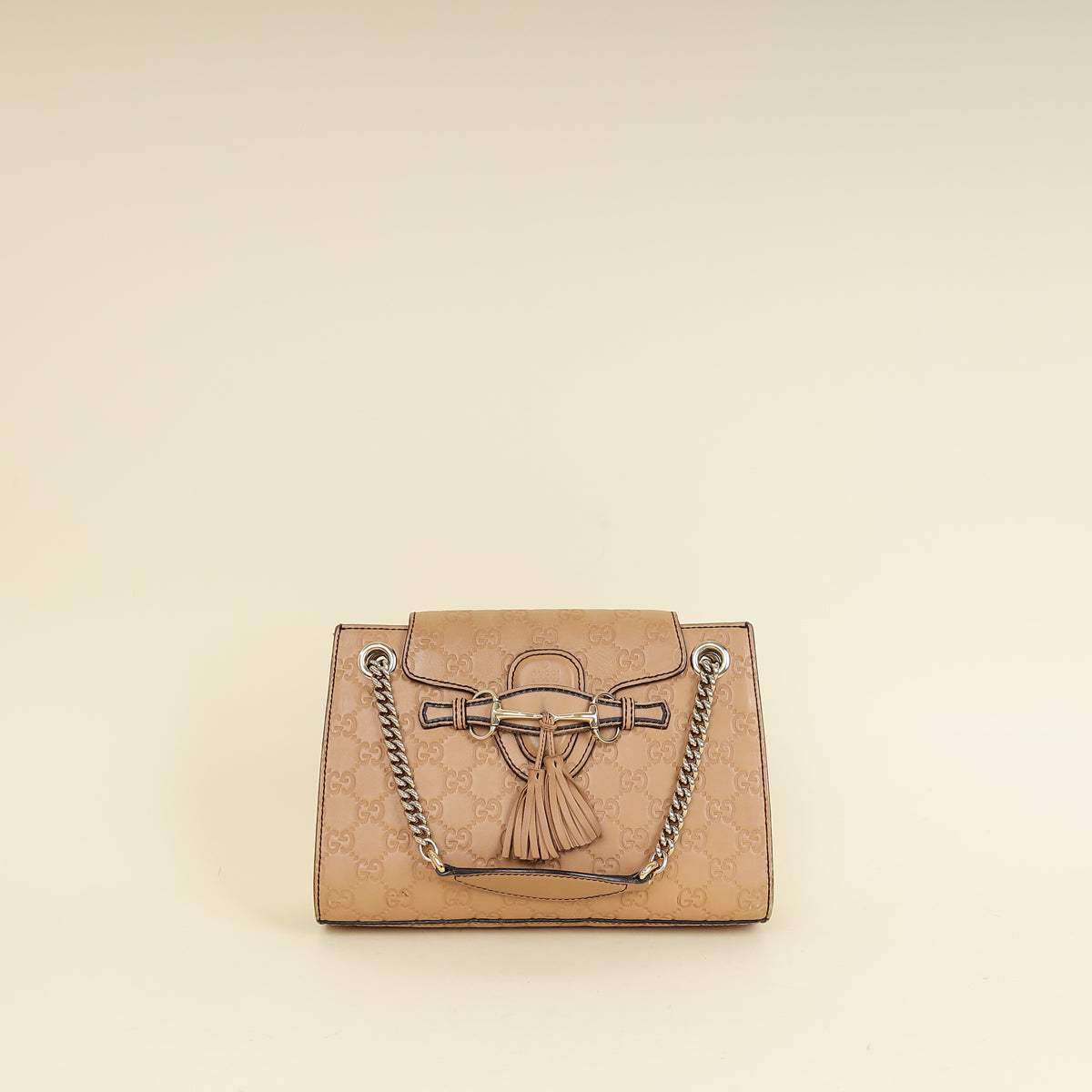 Gucci Beige Guccissima Emily Small Shoulder Bag-Gucci-THE CLOSET