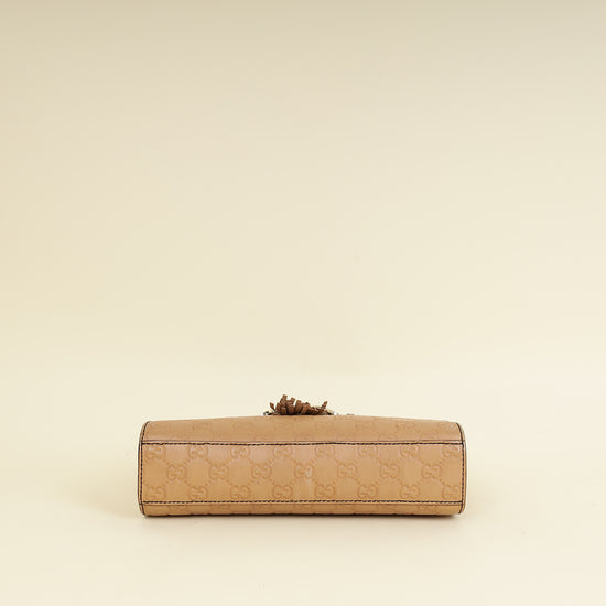 Gucci Beige Guccissima Emily Small Shoulder Bag-Gucci-THE CLOSET