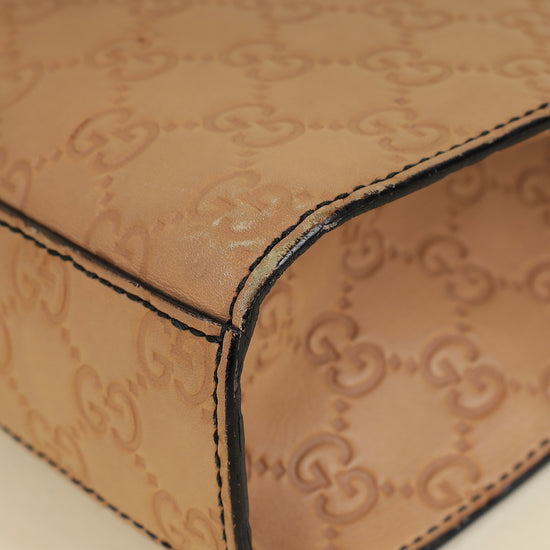 Gucci Beige Guccissima Emily Small Shoulder Bag-Gucci-THE CLOSET