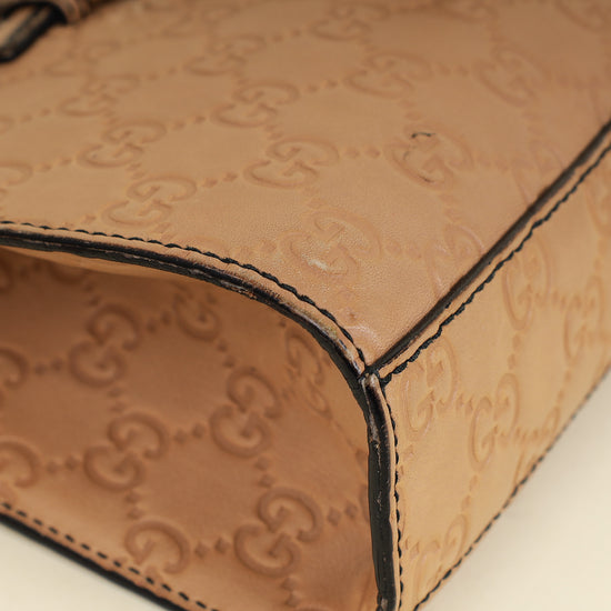 Gucci Beige Guccissima Emily Small Shoulder Bag-Gucci-THE CLOSET