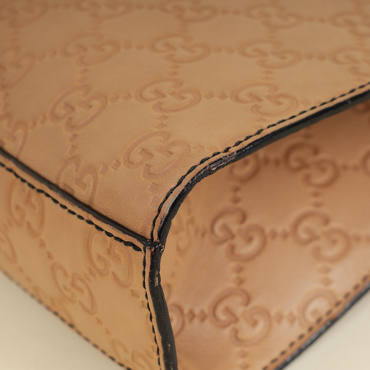 Gucci Beige Guccissima Emily Small Shoulder Bag-Gucci-THE CLOSET