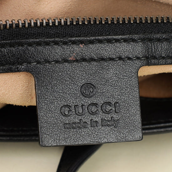 Gucci Black GG Marmont Small Shoulder Bag-Gucci-THE CLOSET