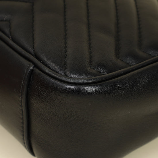 Gucci Black GG Marmont Small Shoulder Bag-Gucci-THE CLOSET