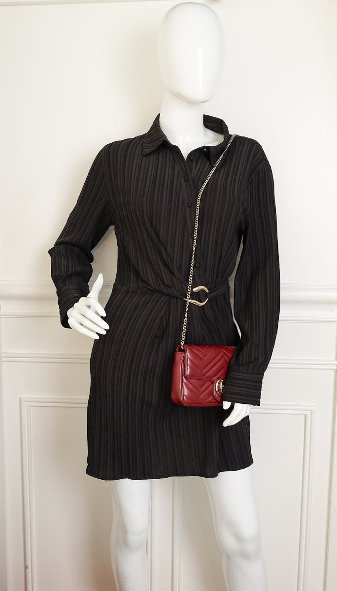 Gucci Rosso Ancora Red GG Marmont Small Shoulder Bag-Gucci-THE CLOSET