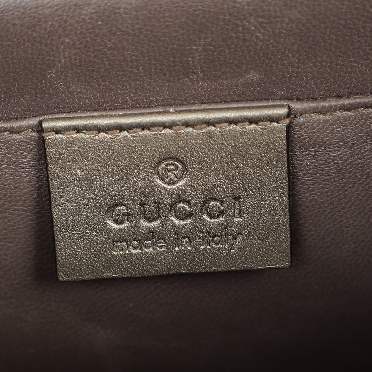 Gucci Metallic Olive Lizard Interlocking G Flap Chain Shoulder Bag-Gucci-THE CLOSET