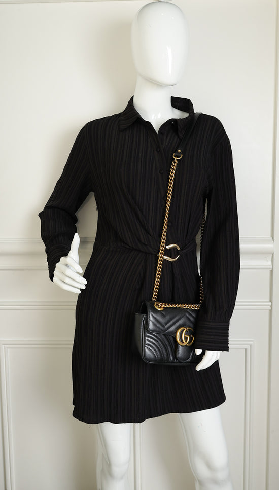 Gucci Black Marmont Small Shoulder Bag