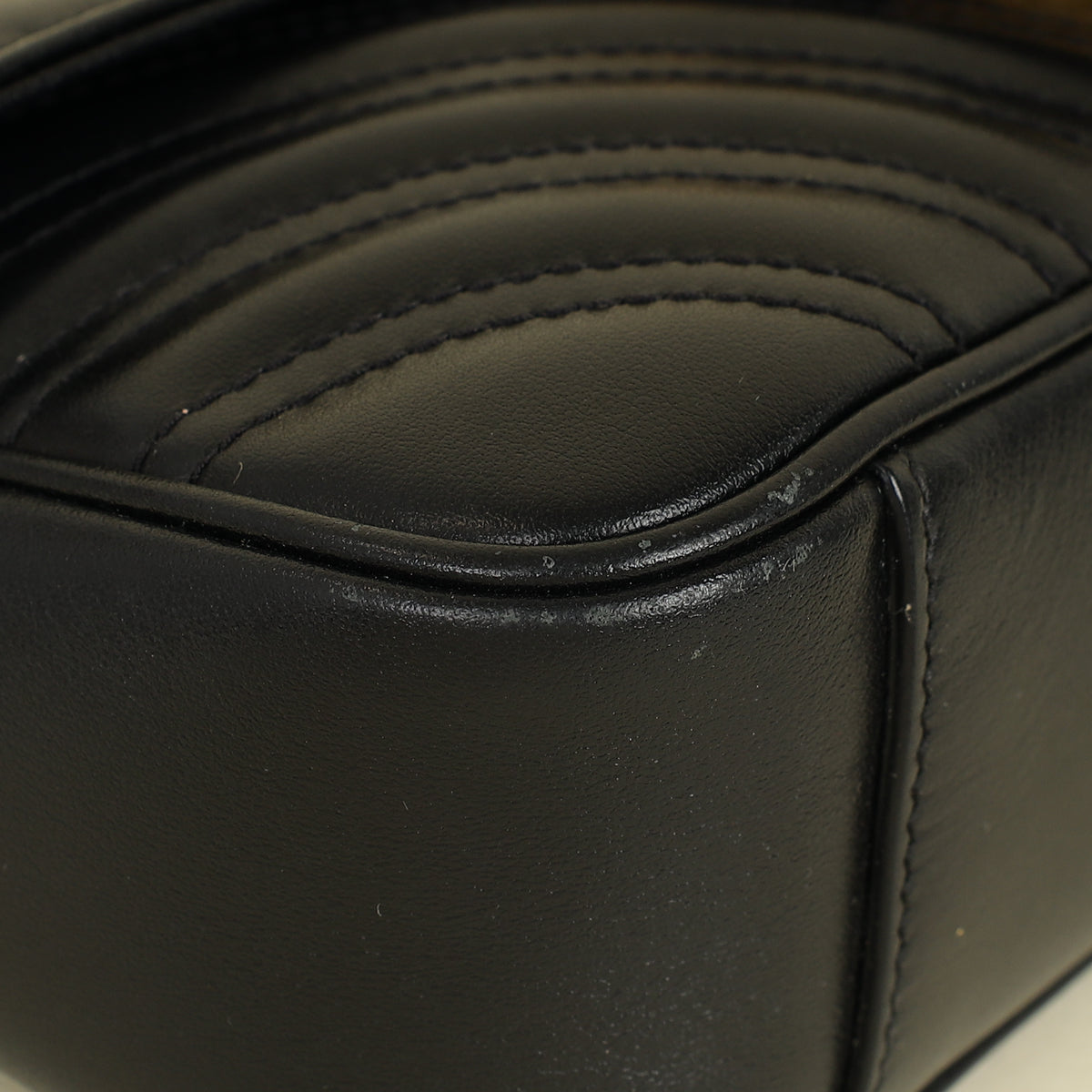 Gucci Black Marmont Small Shoulder Bag