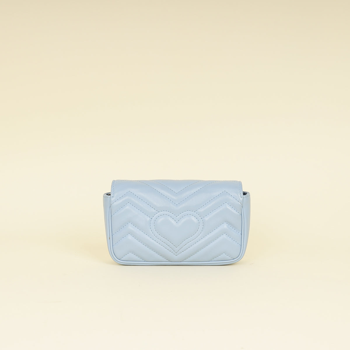 Gucci Light Blue GG Marmont Mini Chain Shoulder Bag-Gucci-THE CLOSET