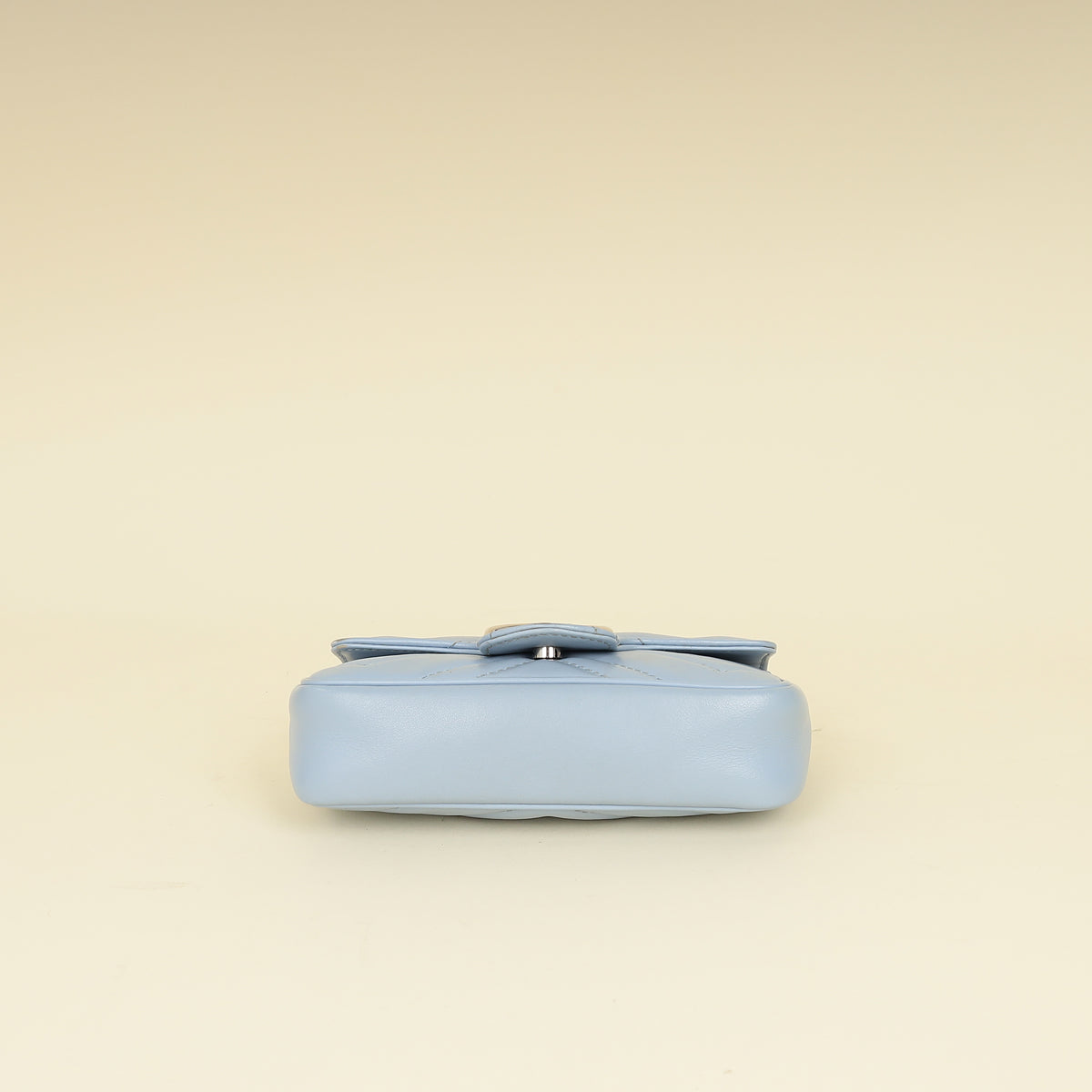 Gucci Light Blue GG Marmont Mini Chain Shoulder Bag-Gucci-THE CLOSET