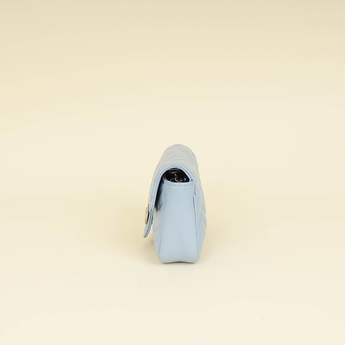 Gucci Light Blue GG Marmont Mini Chain Shoulder Bag-Gucci-THE CLOSET