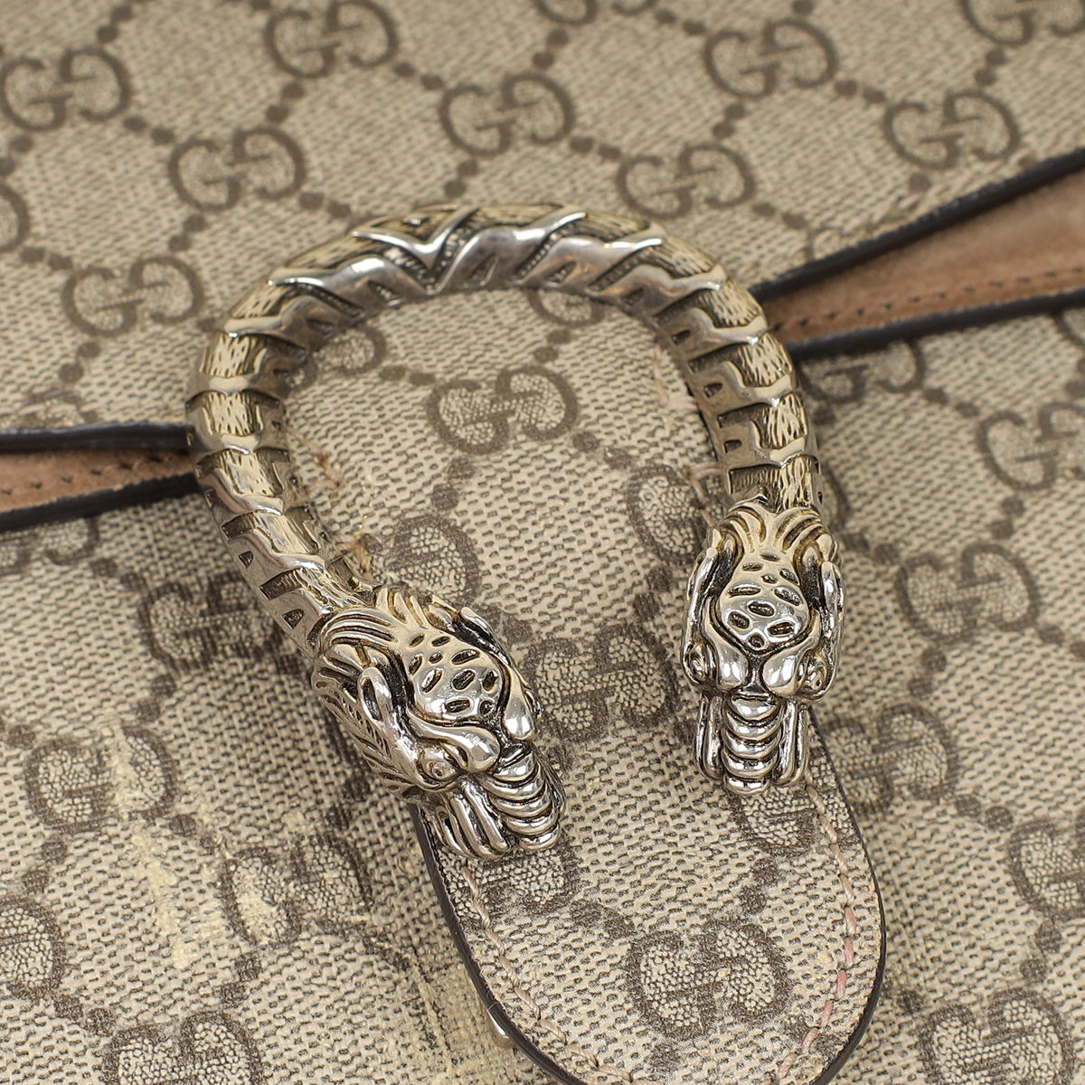 Gucci Bicolor GG Supreme Dionysus Medium Flap Bag