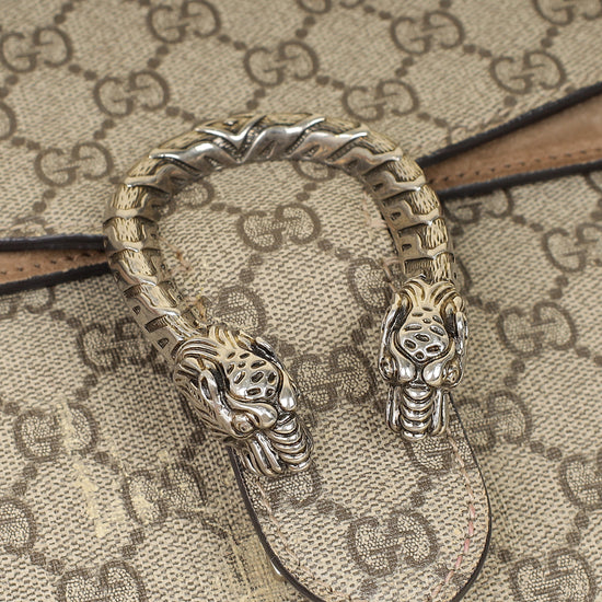 Gucci Bicolor GG Supreme Dionysus Medium Flap Bag